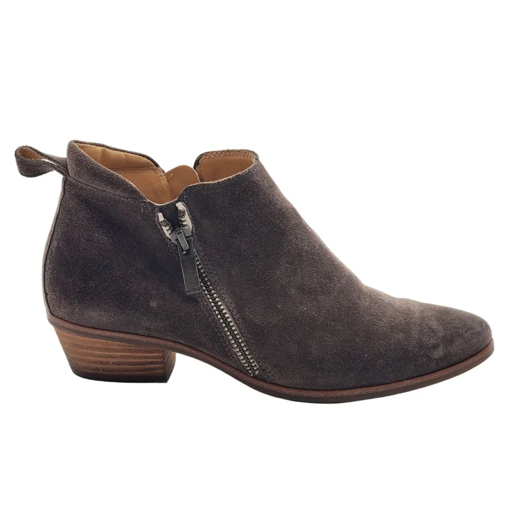 PAUL GREEN Jillian‎ Taupe Brown Suede Ankle Boots & Booties 6